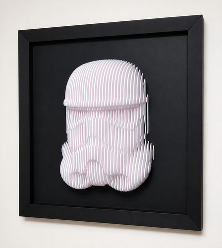 Casco stormtrooper quadro in - casco,