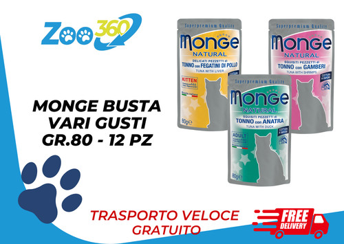 Monge gatto busta - gatto, gr.80
