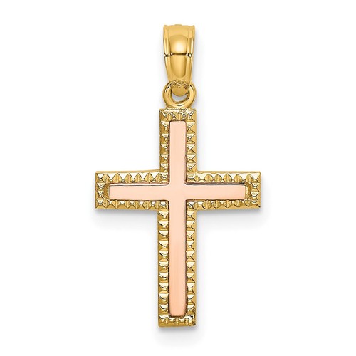 Ciondolo croce oro giallo - croce, e