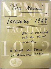 Pietro nenni taccuino 1942 - taccuino,