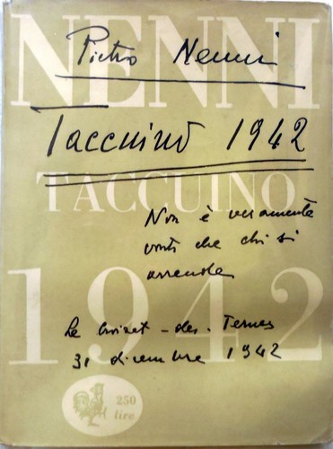 Pietro nenni taccuino 1942 - nenni,
