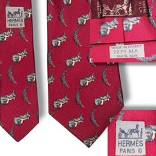 Cravatta seta vintage Hermes