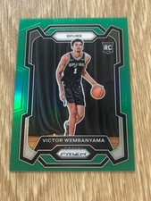 2023-24 Panini Prizm Victor Wembanyama #136 RC Rookie True Green Rare Spurs 