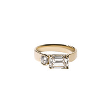Anello con diamanti taglio