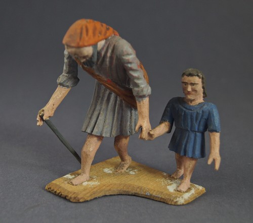 Figura presepe pastore con - figura,