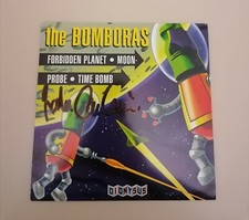 THE BOMBORAS 7" 45 FORBIDDEN PLANET MOON SIGNED AUTOGRAFATO AUTOGRAFO  