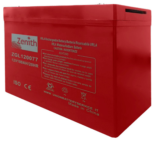 Batteria 100a 12v agm zenith - 100a,