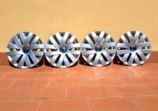4 Borchie cerchi volkswagen Polo 6R diametro 15 copricerchi originali Perfette
