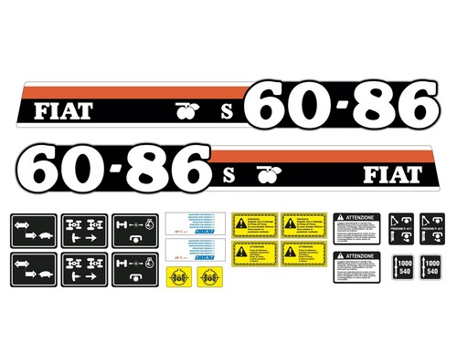 Kit adesivi trattore fiat - kit,