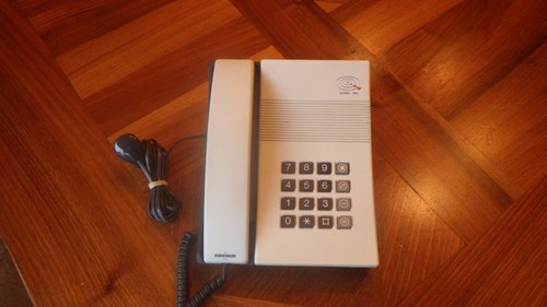 Telefono tasti bianco crema - telefono,