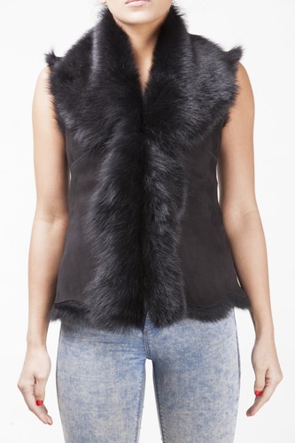 Gilet donna corto nero - , toscana