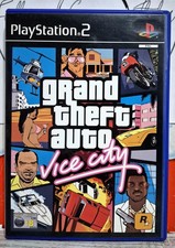 GRAND THEFT AUTO VICE CITY PS2 PLAYSTATION 2 ITALIANO CON MANUALE E MAPPA BUONO