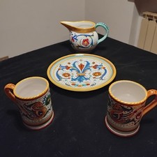DERUTA Vintage anni ’70 - Set di quattro pezzi della Ceramica Artistica Deruta d