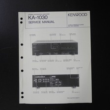 Amplificatore integrato originale KENWOOD KA-1030 Service Manual / istruzioni S32