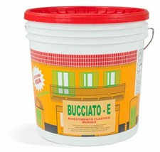 Rivestimento plastico murale effetto Bucciato E da 5 e 14 litri