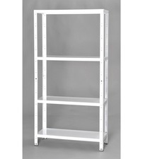 SCAFFALE IN METALLO BIANCO AD