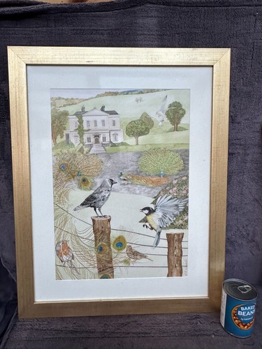 Grande quadro acquerello con