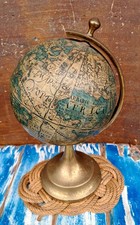 Mappamondo Vintage In Ottone E