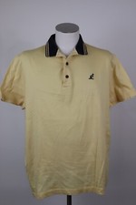 AUSTRALIAN MAGLIA POLO GIALLO SHIRT UOMO TG. 56 MAN CASUAL VINTAGE COTONE