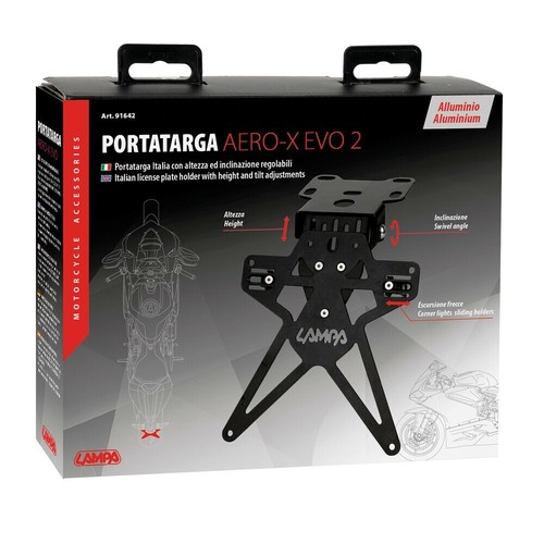 Portatarga moto regolabile - regolabile, in
