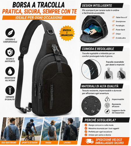 Zaino monospalla piccolo - zaino,