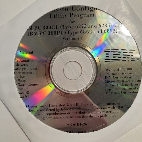 Disco ibm pronto - disco, da