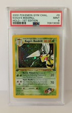 2000 Pokemon Koga's Beedrill 9/132 1st Edition Holo Gym Challenge PSA 9