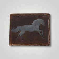 Portafoglio In Pelle Marrone