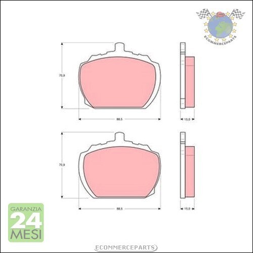 Kit pastiglie freno trw - kit,