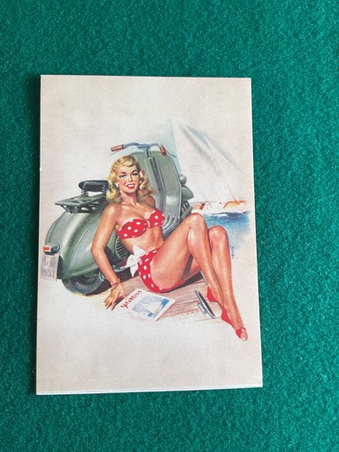 Vespa piaggio cartolina anni - piaggio,
