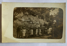 Brunate  cartolina fotografica 1914 gruppo di persone