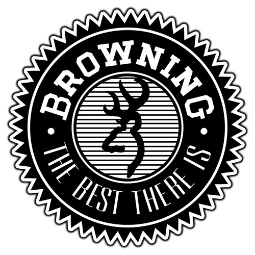 Adesivo logo browning 1 - logo,
