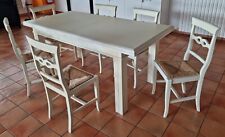 Tavolo Pranzo Allungabile Stile Rustico con sedie