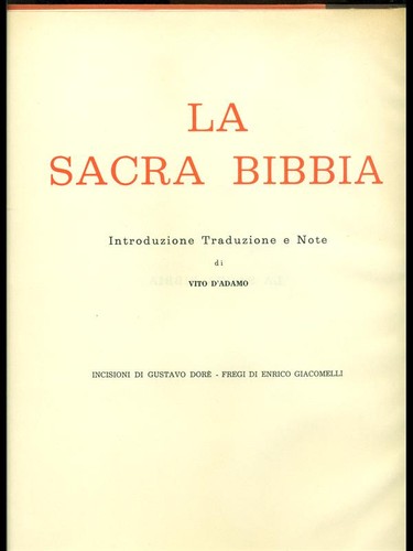 Sacra bibbia vv - bibbia, aa.vv