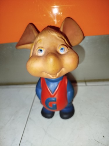 Topo gigio pupazzo gomma - gigio,