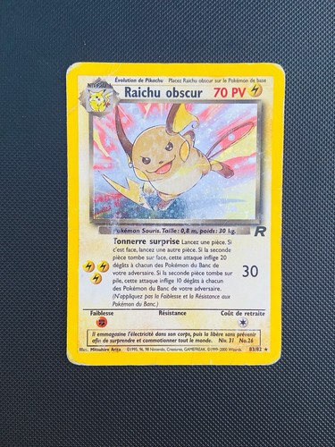Carte pokemon raichu - raichu, obscur