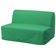 IKEA LYCKSELE Copridivano Letto 2 Posti, Vansbro Verde Brillante NUOVO Originale