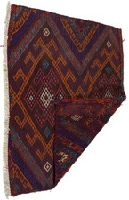 Antico, Originale, Autentico, kilim Rustico Fatto a Mano - 87x66 CM