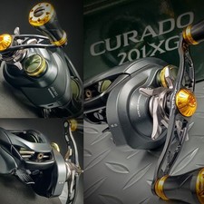 Mulinello da Baitcasting SHIMANO【17 CURADO 201XG】L-H 8.5:1 GR Usato "NM"cond. Con scatola