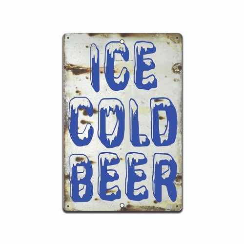 Insegna birra ghiacciata - ghiacciata,