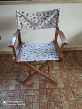 SEDIA REGISTA IN LEGNO PIEGHEVOLE CON BRACCIOLI ARREDO MODERNARIATO