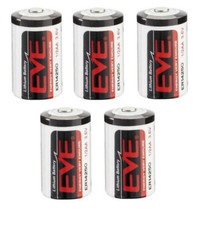 5 pile batterie litio 1/2 AA