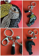 Portachiavi UCCELLINO ? CIONDOLO borse PENDENTE zaino STRASS pietre TUCANO❗️ 