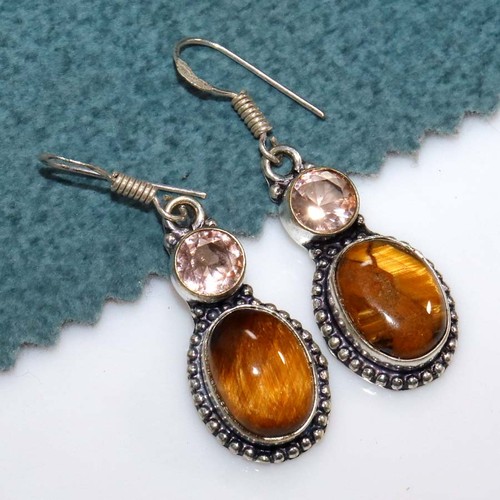 Orecchini morganite occhio - orecchini, di