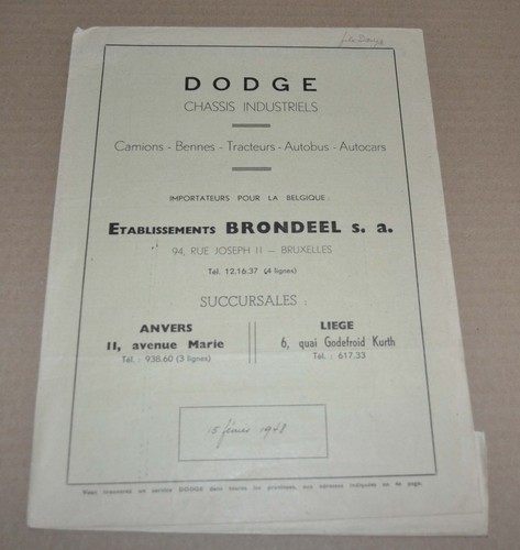 Brochure dodge 1948 specifiche - brochure,