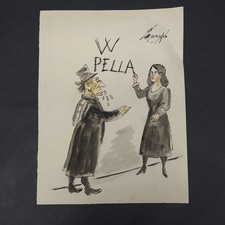 Disegno originale di Guareschi