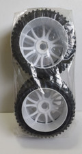 RADIO KONTROL  1:8  ACCESSORI AUTO RC SET 4 GOMME CON CERCHIO  BIANCO