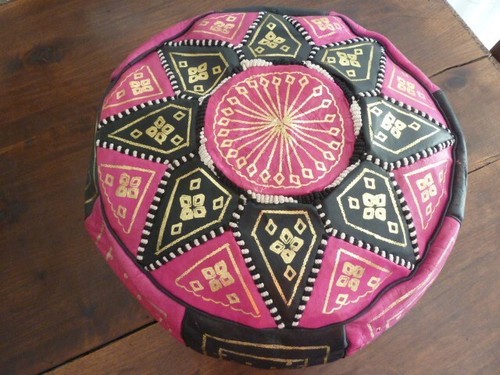 Pouf pelle marocco - pelle,
