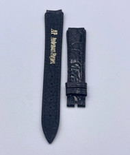 Audemars Piguet cinturino watch strap pelle coccodrillo nero 12/12mm