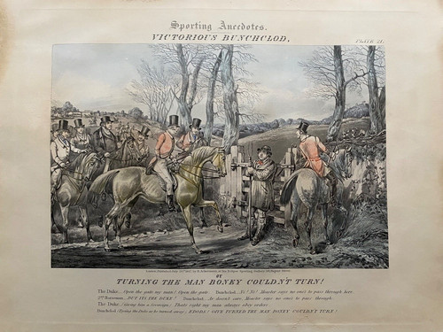 Stampa antica 1847 aneddoti - stampa,